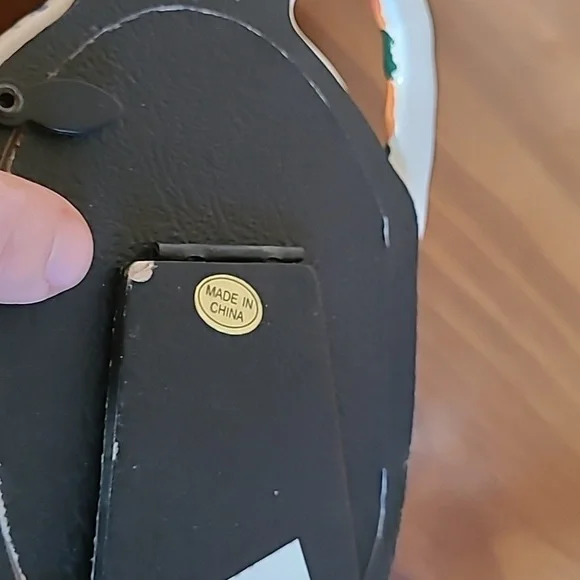 Vintage 90s Ceramic Picture Frame Colorful Double Handled Vase Jar Hand Painted - Picture 12 of 13